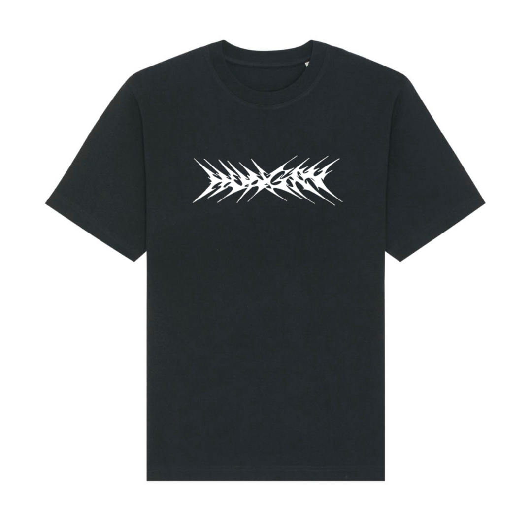 Hungry Black T-Shirt - Oversized front view