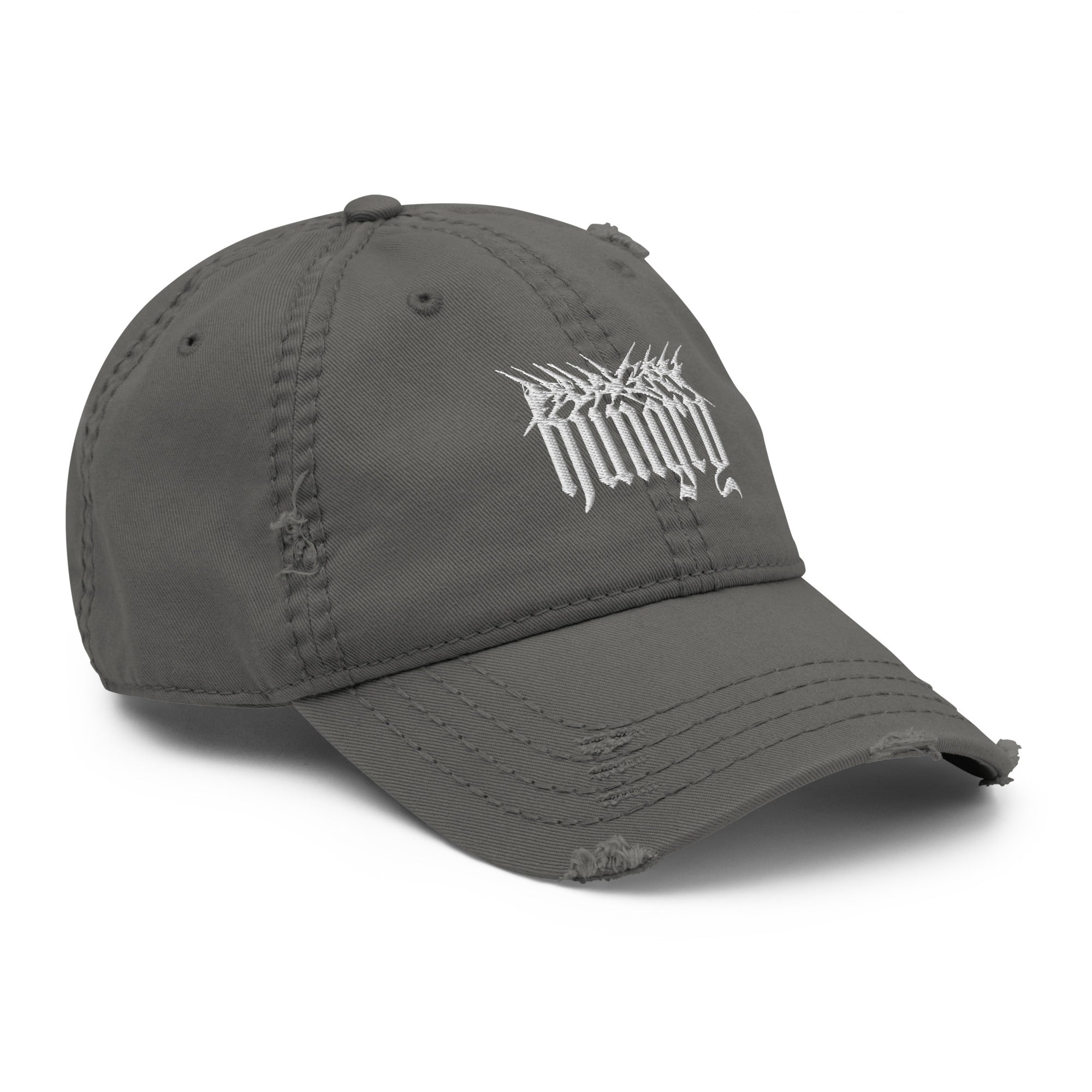 Hungry Collections Distressed Hat - Side View